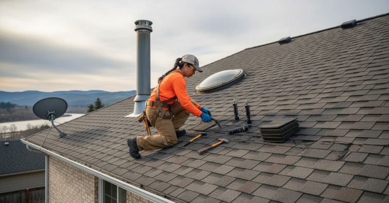 Asphalt Roof Leak Repair